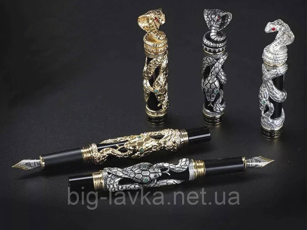 Металлическая перьевая чернильная ручка серая (ID#1834150278), цена ...