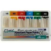 .06 №15 60 шт Паперові штифти Absorbent Paper Points Meta Biomed