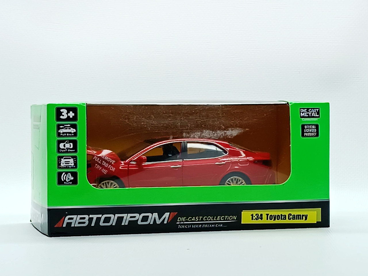 Машинка Автопром Toyota camry червона 68459-1