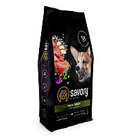 Сухий корм Savory All Breed Sterilised rich in Fresh Turkey зі свіжим м'ясом індички для стерилізованих собак 12 кг