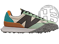 Мужские кроссовки New Balance XC-72 Retro-Future Beige Neon Green Brown Grey ALL11549