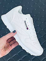 Кроссовки женские мужские подростковые reebok classic leather кросовки рибок