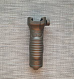 Ручка перенесення вогню для АК 74 DLG Tactical Picatinny foregrip hard чорна., фото 4