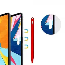 Чохол для стилуса GOOJODOQ Hybrid Ear 4001055094286 Red (Apple Pencil 2, TPU)