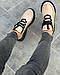 Кросівки жіночі шкіряні бежеві білі на товстій підошві платформі від виробника, фото 10