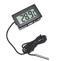 Электронный термометр с выносным датчиком Digital TPM-10, Цифровой термометр с LCD от -50C до +110C