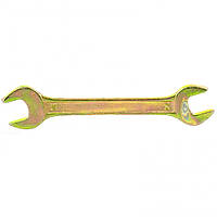 Ключ рожковый, 14 х 15 мм, желтый цинк Sibrteh 14308