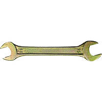 Ключ рожковый, 8 х 9 мм, желтый цинк Sibrteh 14302