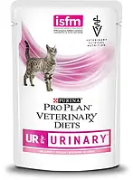 Влажный лечебный корм для котов при мочекаменной болезни Purina Pro Plan Veterinary Diets UR Urinary 10*85 г