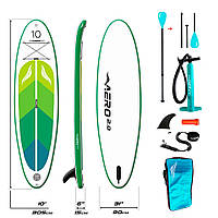 Надувной Сапборд AERO Board 2.0 (305х15х80см) 10' Green Leaf