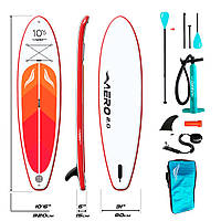 Надувная SUP доска AERO Board 2.0 (320х15х80см)10.6' Red Orange