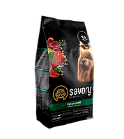 Сухой корм Savory для собак малых пород со свежим мясом ягненка 8 кг