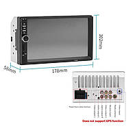 2din автомагнітола 7018B 2дин магнітола коротка база 7" сенсорний екран Bluetooth USB microSD, фото 6