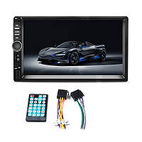 2din автомагнітола 7018B 2дин магнітола коротка база 7" сенсорний екран Bluetooth USB microSD, фото 3