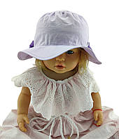 Панама детская 48, 50, 52, 54 размер хлопок для девочки панамка головные уборы фиолетовый (ПД269)