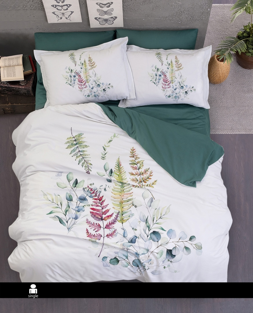 Постільна білизна First Choice 3D Digital Satin - Sarnia Oil Green