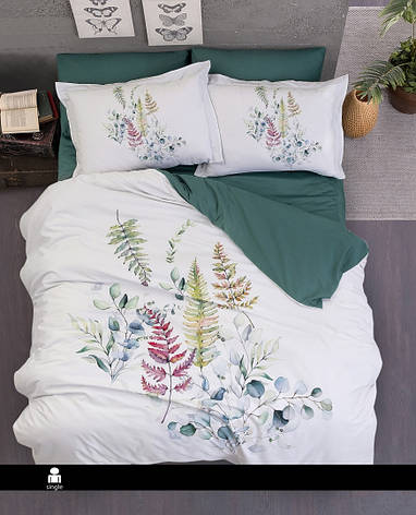 Постільна білизна First Choice 3D Digital Satin - Sarnia Oil Green, фото 1