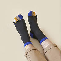 Шкарпетки на кожен палець П'ятірка VERIDICAL 42-45 Чорний з кольоровими пальцями