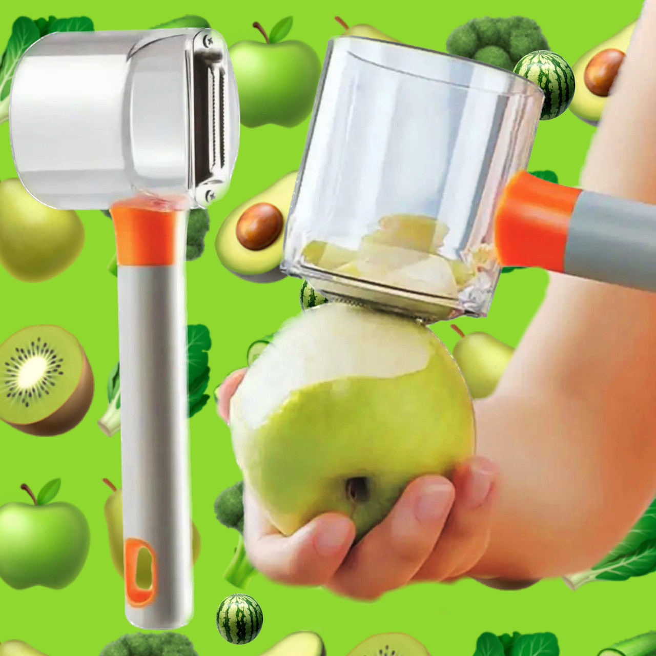 Овочечистка Store Fruit Peeler з контейнером високоякісна для видалення шкірки з фруктів і овочів
