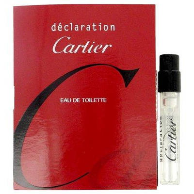 Оригінальний пробник жіночих парфумів Cartier Declaration туалетна вода 1.5ml, деревний квітковий аромат
