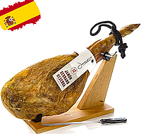 Испанский хамон с хамонерой Jamon Serrano Jamoprive 6,5 7 кг с ножом в комплекте