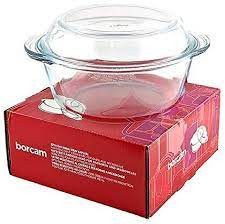 Каструля Borcam кругла з кришкою 23х23х9см скляна Pasabahce 59013, фото 1