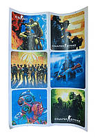 Наліпки Counter-Strike 6 штук формат А4