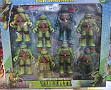 Черепашки ниндзя: Набор фигурок из 8-х Черепашек 8-10 см Ninja Turtles, фото 4
