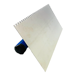 Зубчатий шпатель KUBALA 130х270 мм  З НЕРЖАВІЮЧОЇ СТАЛІ, ЗУБ 8 мм