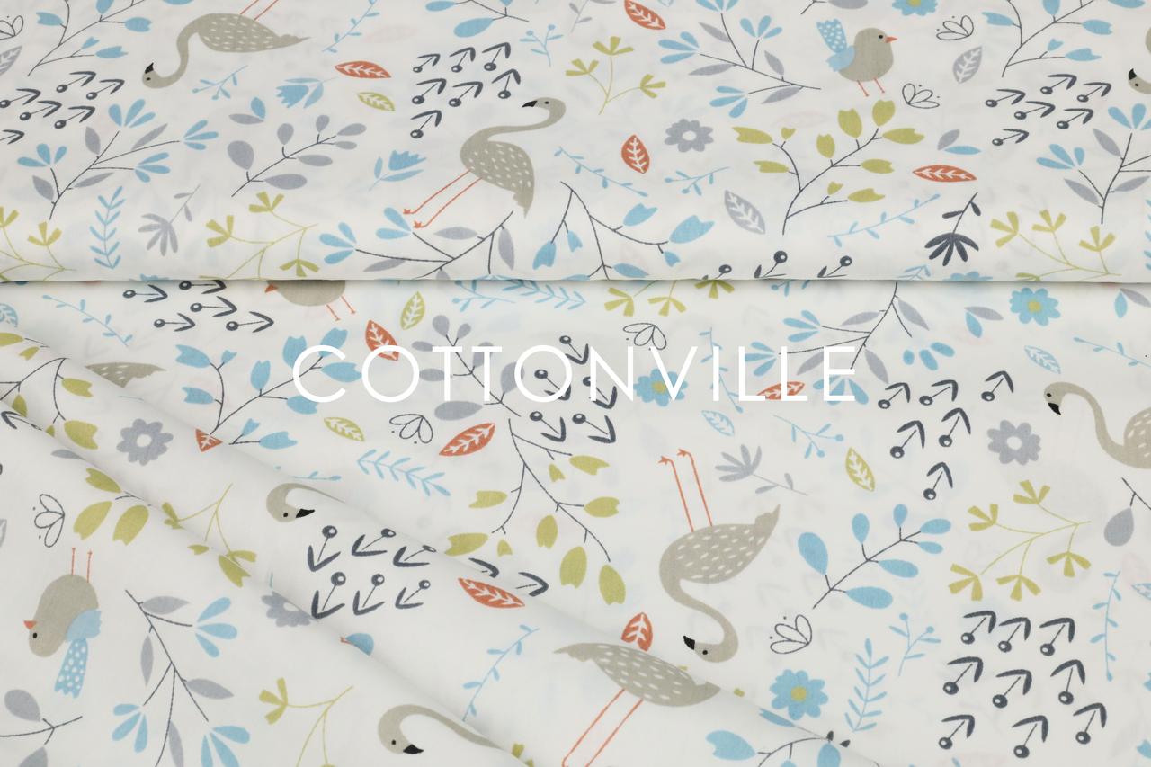 Сатин-твіл Пташки, гілочки