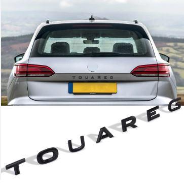 Шильдик емблема напис на багажник Volkswagen Touareg колір чорний, фото 1