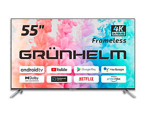 Телевизор Grunhelm 55U700-GA11V (55'', Android TV, 4K, T2)