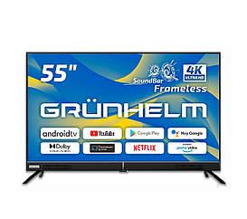 Телевизор Grunhelm 55U600-GA11V (55'', Android TV, 4K, T2)