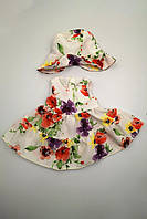 Плаття з капелюхом "Лугові квіти" для Baby Born 40 - 45 см