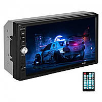 Автомагнітола 7012B 2din магнітола коротка база 7" під'єднання камери заднього огляду Bluetooth USB