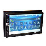Автомагнітола 7012B 2din магнітола коротка база 7" під'єднання камери заднього огляду Bluetooth USB, фото 4