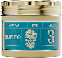 Воск для укладки волос на водной основе средней фиксации Aqua Wax 5 Medium Blue Bandido, 125 мл