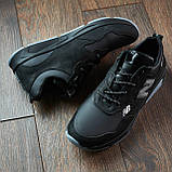 Якісні чоловічі кросівки New Balance з натуральної шкіри model-238. чорні, фото 8