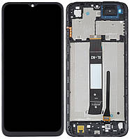 Дисплей модуль тачскрин Xiaomi Redmi A1/A1 Plus/A2/A2 Plus/Poco C50/C51 черный оригинал в рамке