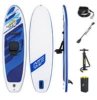 Надувна дошка для серфінг-плавання Bestway 305x84x12 см SUP-дошка 65350 з набором синій