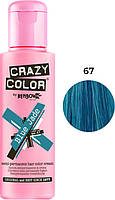 Тинт-краска для волос №67 синий нефрит Crazy Color, 100 мл