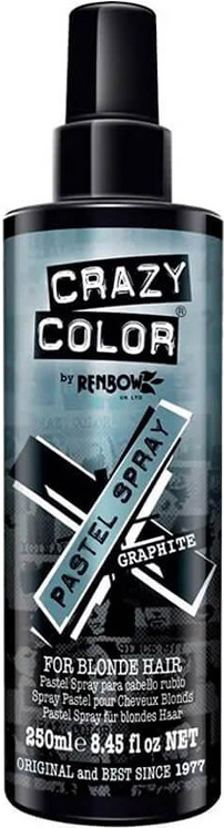 Кольоровий спрей Crazy Color графітовий, 250 мл