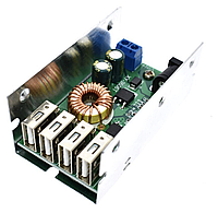 Стабилизатор / преобразователь понижающий на 4 USB DC-DC 9-36В на 5В 6А 30Вт