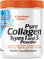 Коллаген 1 и 3 типа в порошке Doctor's Best, Best Collagen, Types 1 & 3, Powder, 200 г