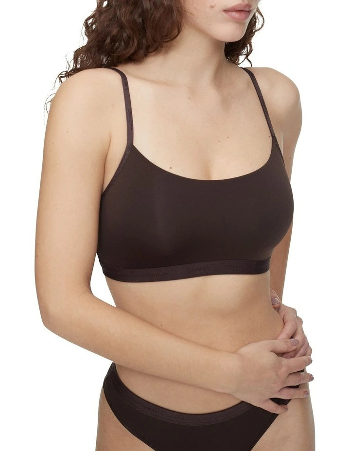 Бюстгальтер Calvin Klein топ з логотипом 1159779869 (Коричневий, XS), фото 1