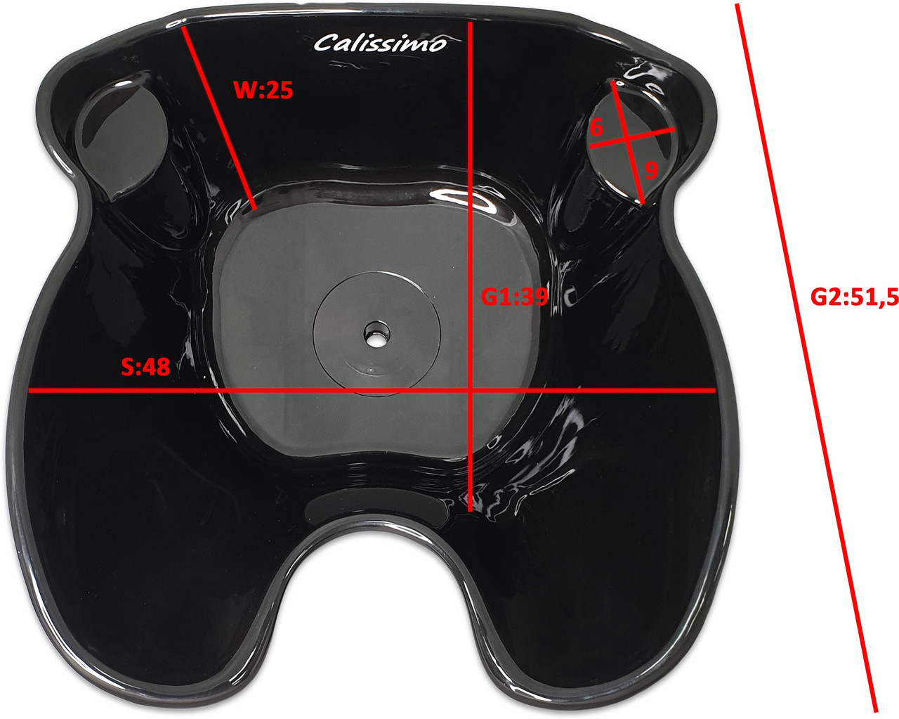 Парикмахерская передвижная мойка для мытья головы на подставке штативе Calissimo - фото 8 - id-p1834341452