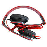 Навушники накладні Kusen KS-611 ExtraBass червоні навушники з мікрофоном, фото 3
