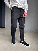 Мужские базовые джинсы (черные) #7931 молодежные удобные без принтов и потертостей повседневные для парней