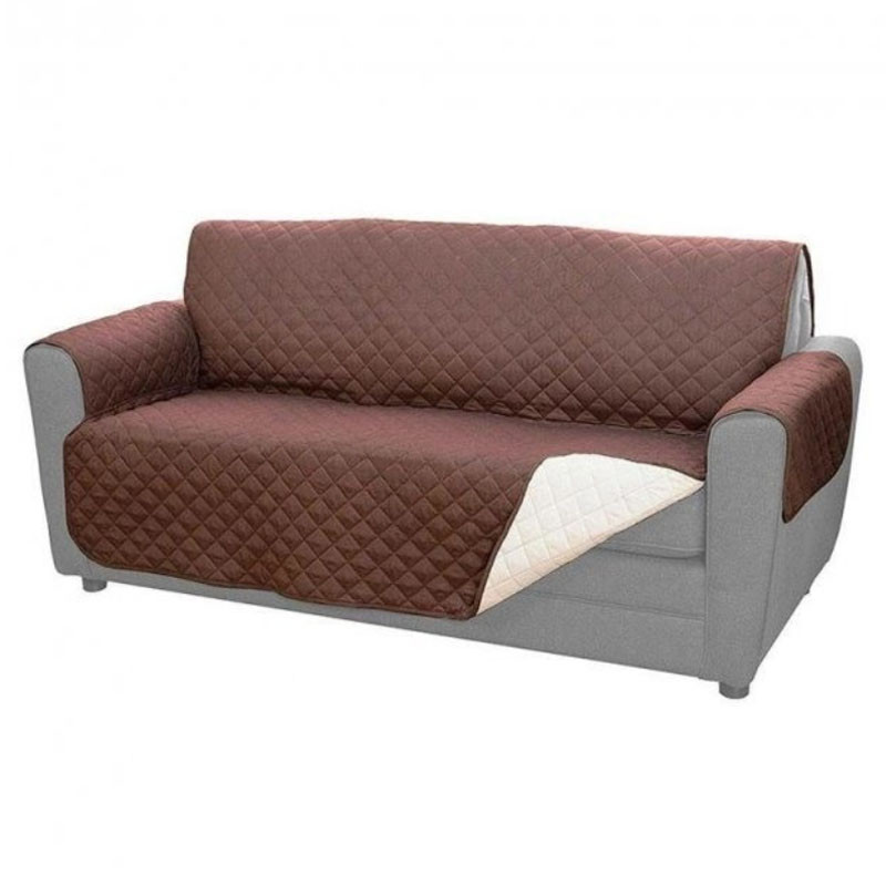 Накидка на диван стеганное покрывало для дивана couch coat двухстороннее защитное покрывало - фото 3 - id-p1834342882