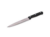 Нож для мяса с бакелитовой ручкой 5107 лезвие 17.5см; рукоятка 12см нержавеющая сталь ТМ KAMILLE